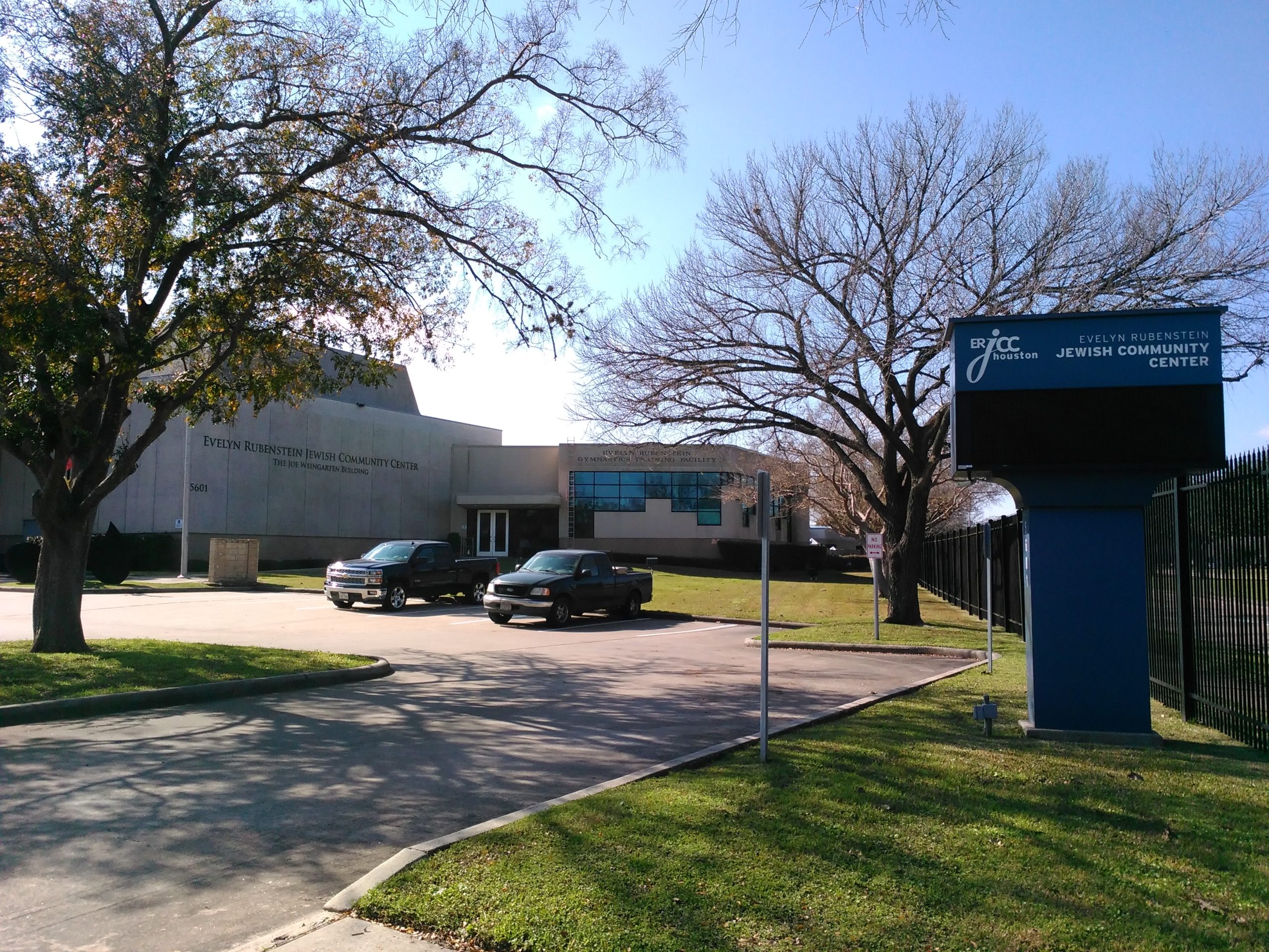 front corner of the JCC building